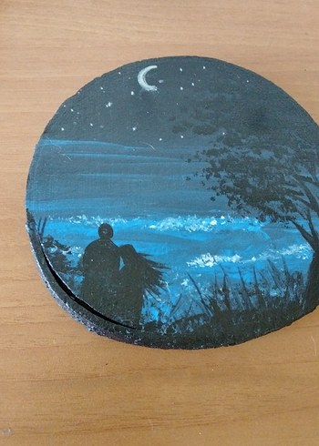 Ahşap boyama hediyelik dekor - Görsel 3