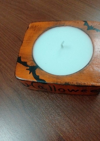 Mum ,soya wax ,hallowen temalı - Görsel 3