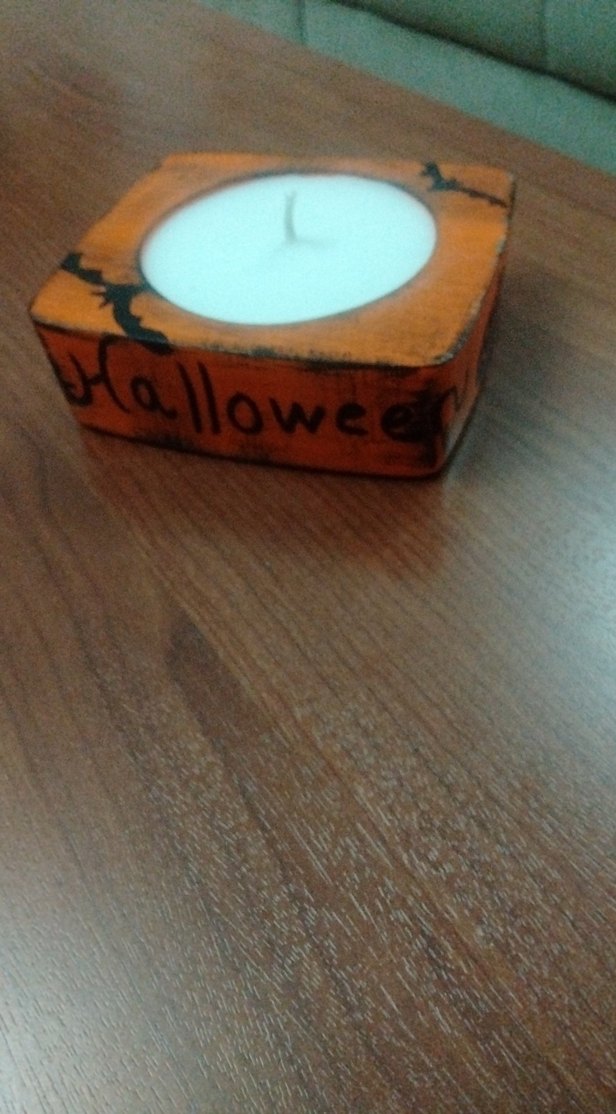 Mum ,soya wax ,hallowen temalı - Görsel 2