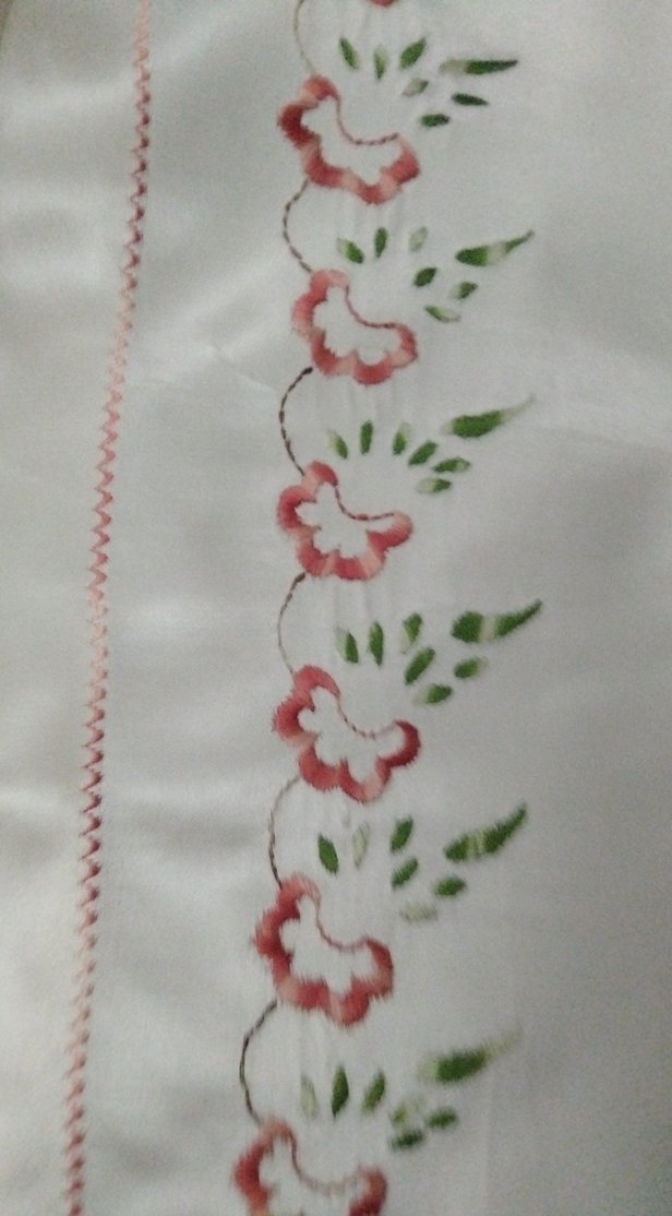 Nakışlı saten sedir örtüsü vintage - Görsel 3