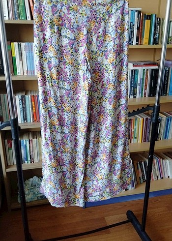 LC Waikiki Bohem Çok Renkli Batik Desenli Uzun Kumaş Pantolon