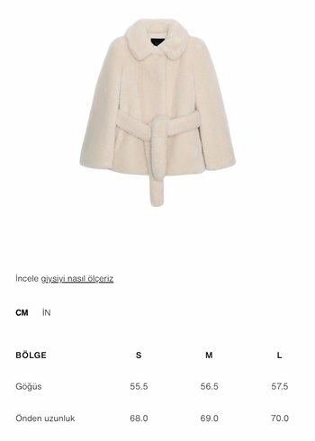 Zara Kemerli Kürk Kaban - Görsel 8