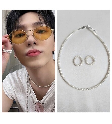 Kpop Pentagon Kino kolye yüzük set