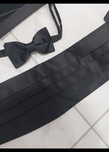 Siyah Erkek Papyon Seti - Görsel 5