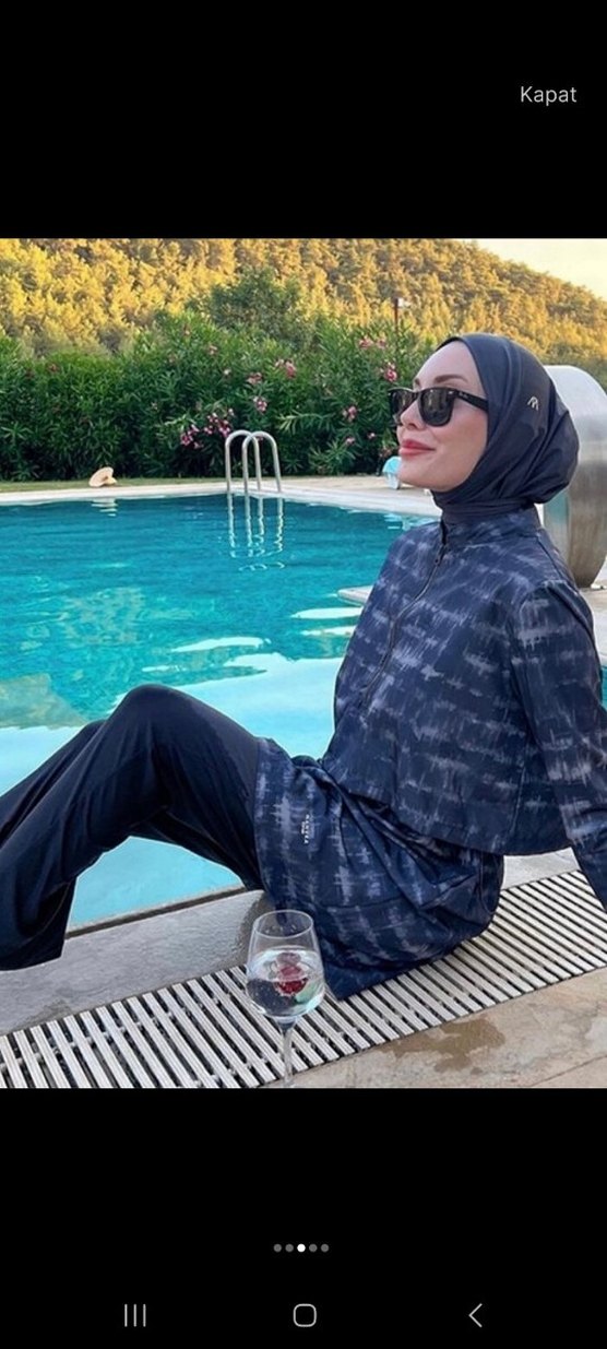 Gri Batik Desenli haşema manuka - Görsel 3