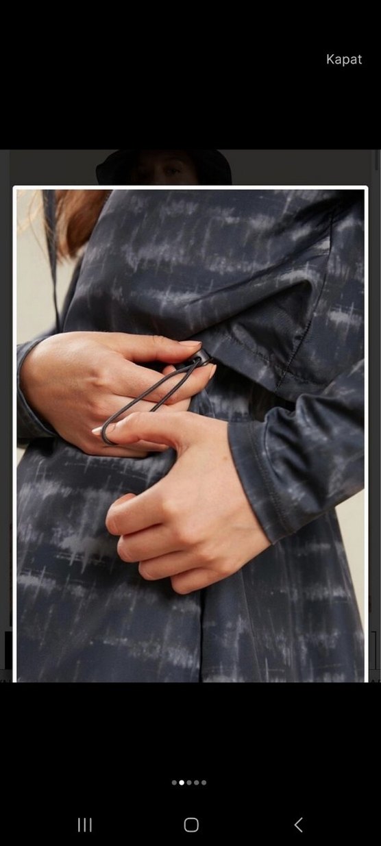 Gri Batik Desenli haşema manuka - Görsel 2