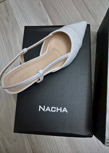 Beyaz Stiletto Topuklu Kadın günlük ayakkabi - Görsel 3