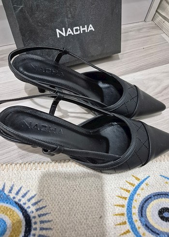 Beyaz Stiletto Topuklu Kadın günlük ayakkabi - Görsel 6