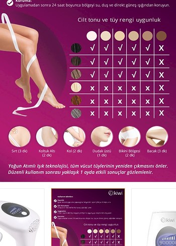 Beyaz Lazer Epilasyon Cihazı KEP-6833 - Görsel 3