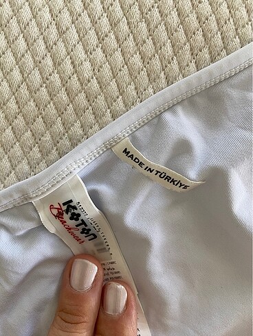 34 Beden mavi Renk Koton bikini takım