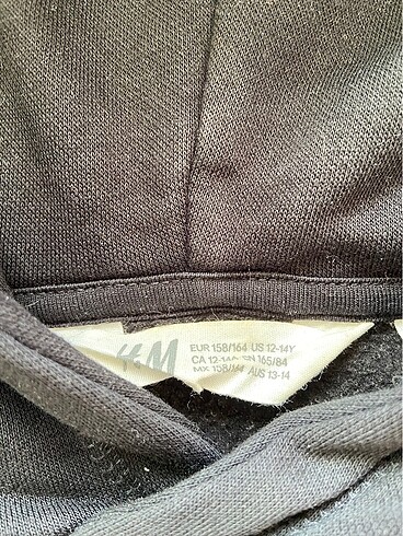 13-14 Yaş Beden siyah Renk Siyah hoodie