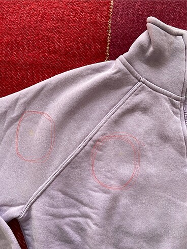 s Beden Kısa lila sweatshirt