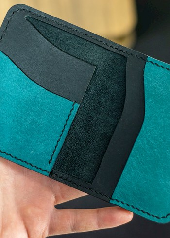 Turkuaz Minimalist Erkek Cüzdanı - Görsel 5