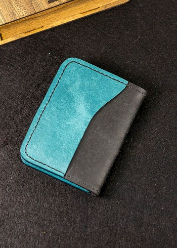 Turkuaz Minimalist Erkek Cüzdanı - Görsel 4