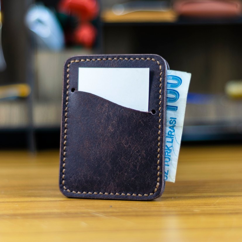 Kahverengi Vintage Erkek Cüzdan - Görsel 2