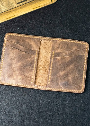 Kahverengi Vintage Erkek Cüzdanı - Görsel 4