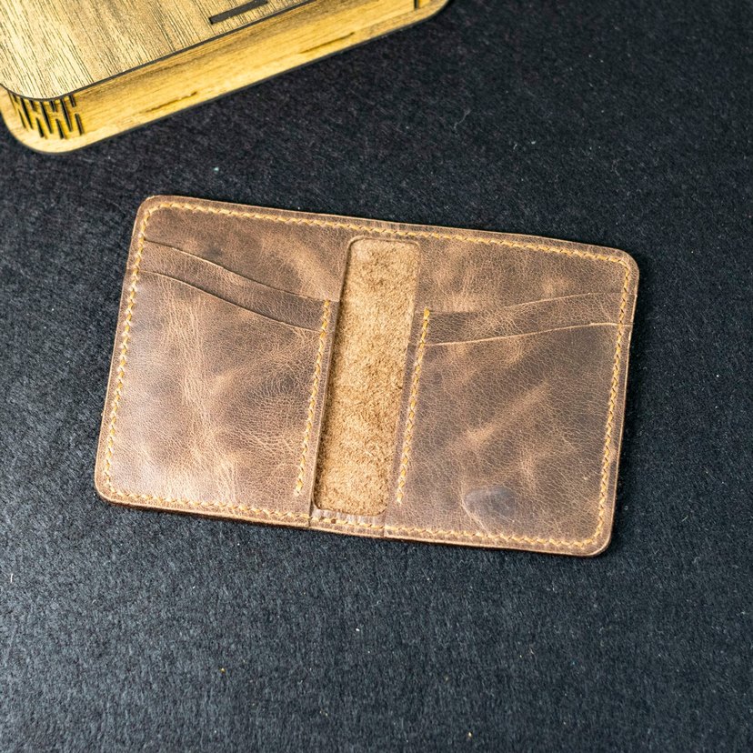 Kahverengi Vintage Erkek Cüzdanı - Görsel 4