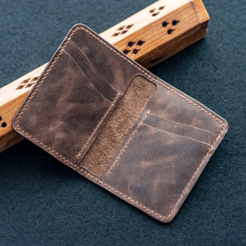 Kahverengi Vintage Erkek Cüzdanı - Görsel 3