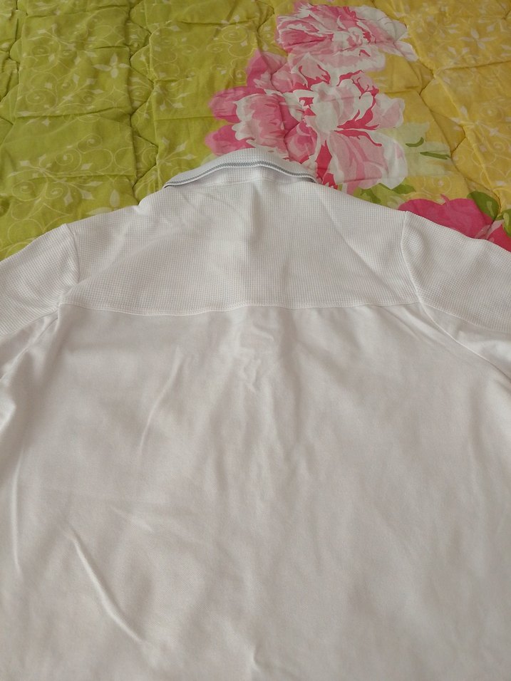 Düğmeli Beyaz Erkek Polo Tişört - Görsel 5