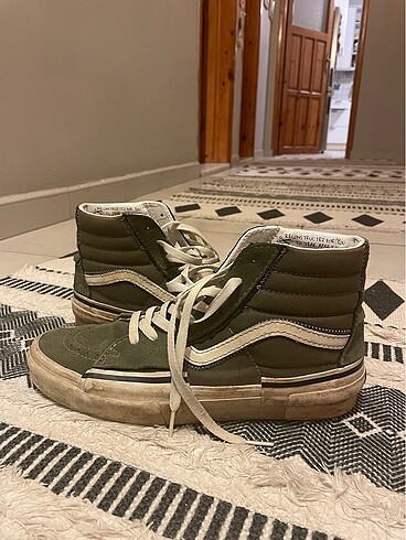 vans sk8 hi reconstruct haki