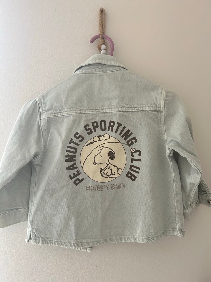 Erkek Çocuk Gri Nakışlı Denim Ceket - Görsel 2