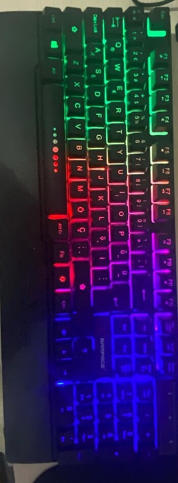 Beden Renk Rampage rainbow klavye mekanik hisli