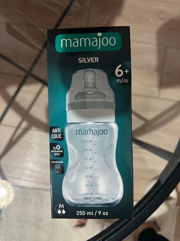 Mamajoo Gri Bebek Biberonu 250 ml - Görsel 4