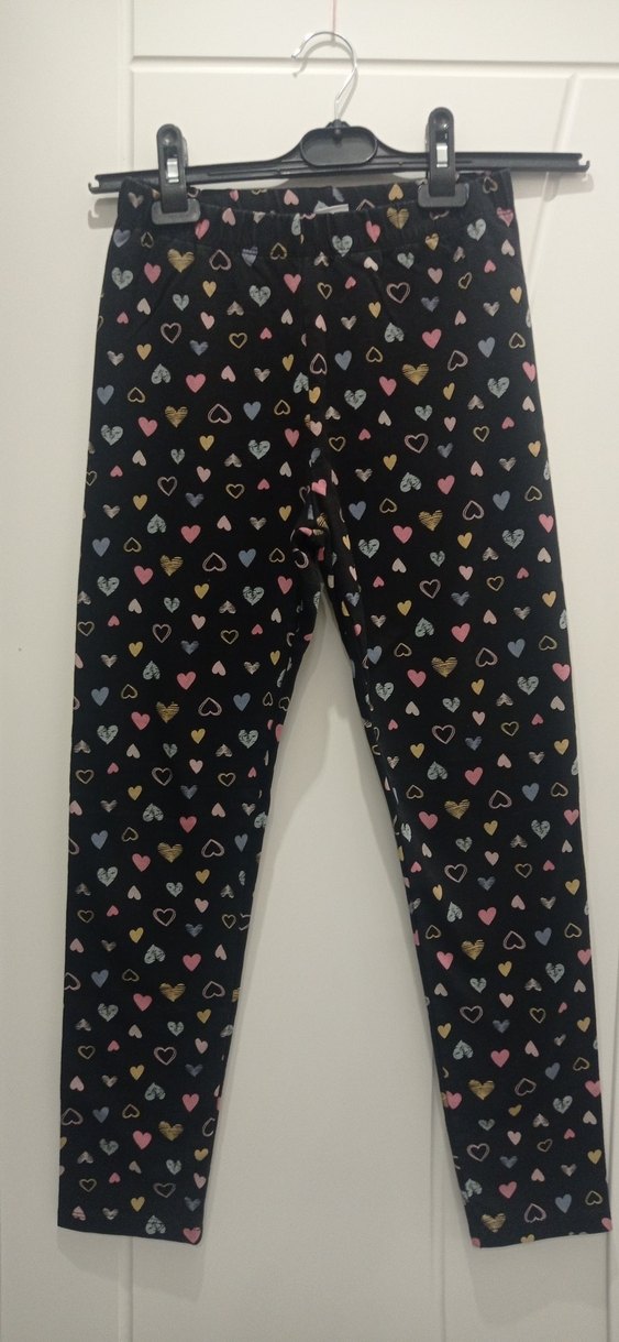 Kız Çocuk Çok Renkli Baskılı Tayt - Görsel 2