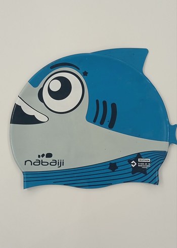Decathlon Nabajii Mavi Renkli Balık Desenli çocuk bonesi