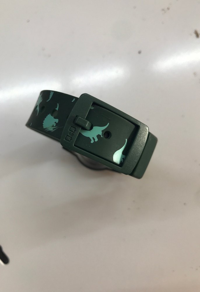 Koyu Yeşil Baskılı Çocuk Kol Saati - Görsel 3