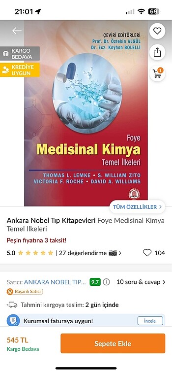 Medisinal kimya Foye