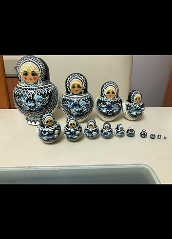 Diğer Rus ahşap iç içe bebek matryoshka ??
