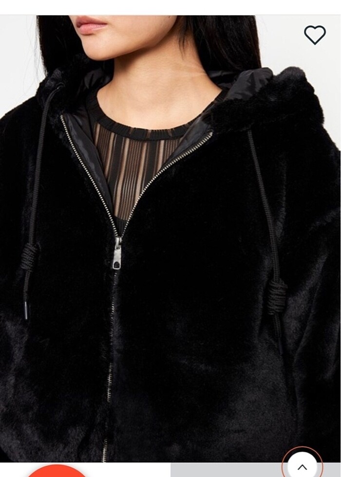 SİYAH KÜRK MONT PELUŞ - Görsel 2