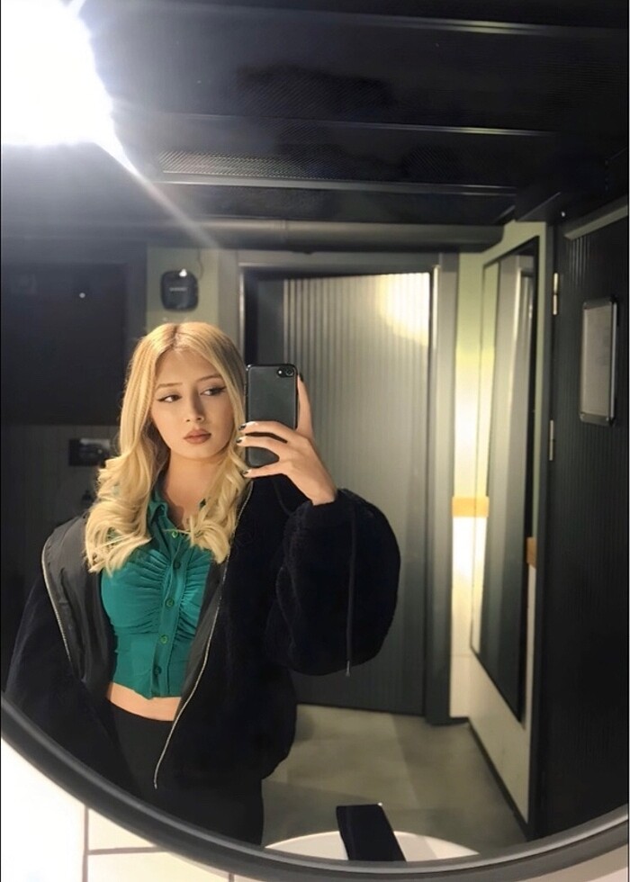 SİYAH KÜRK MONT PELUŞ - Görsel 3