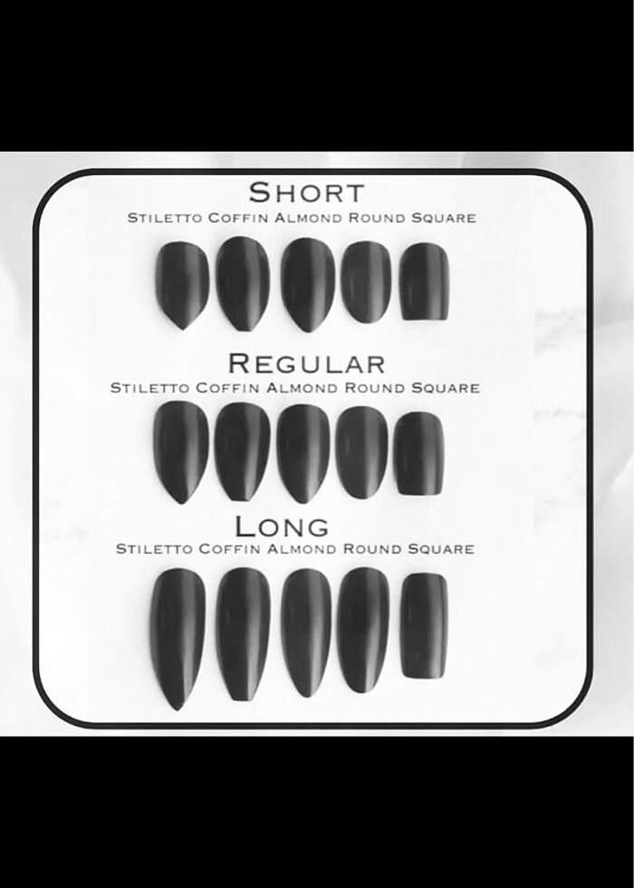 Medium stiletto jel takma tırnak seti - Görsel 3