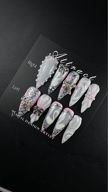 Medium stiletto ~ ???? tırnak seti - Görsel 3