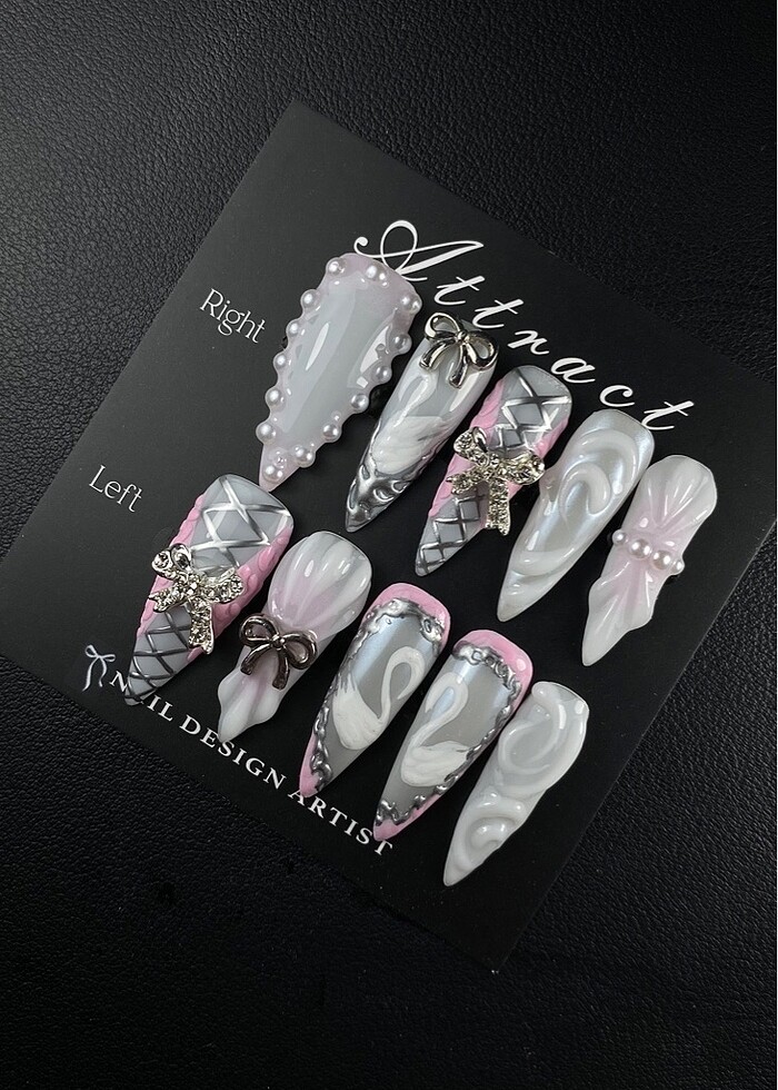 Medium stiletto ~ ???? tırnak seti - Görsel 3