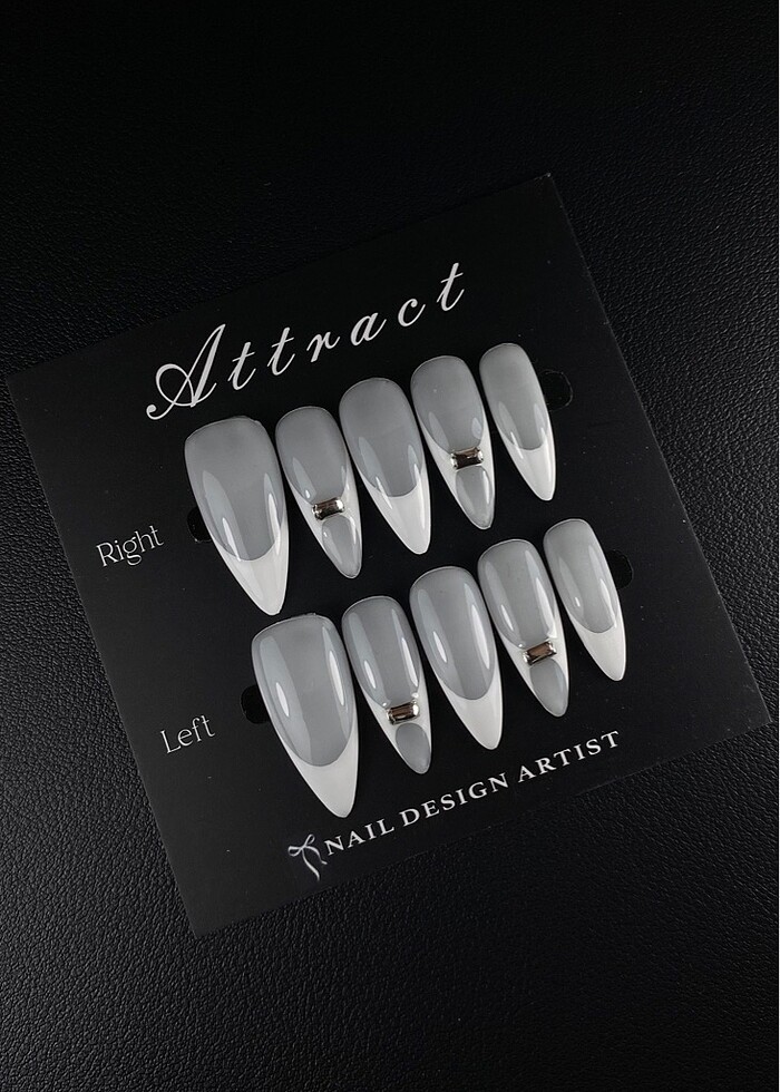 Short stiletto ~ french - Görsel 2