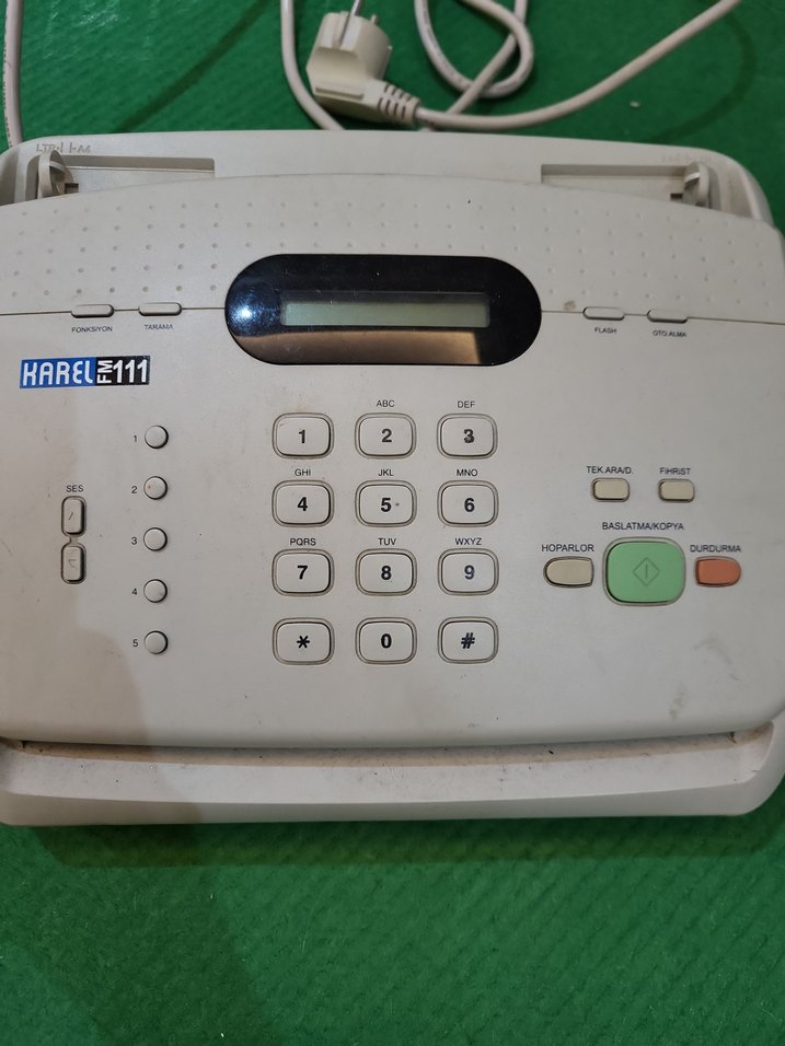 Beyaz Karel 111 Fax Telefon Makinesi - Görsel 2