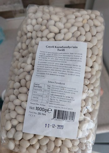 1000g Kuru Fasulye - Şeker Fasulyesi - Görsel 2