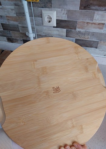 Yuvarlak Bambu Peynir/ Pizza tabağı - Görsel 2