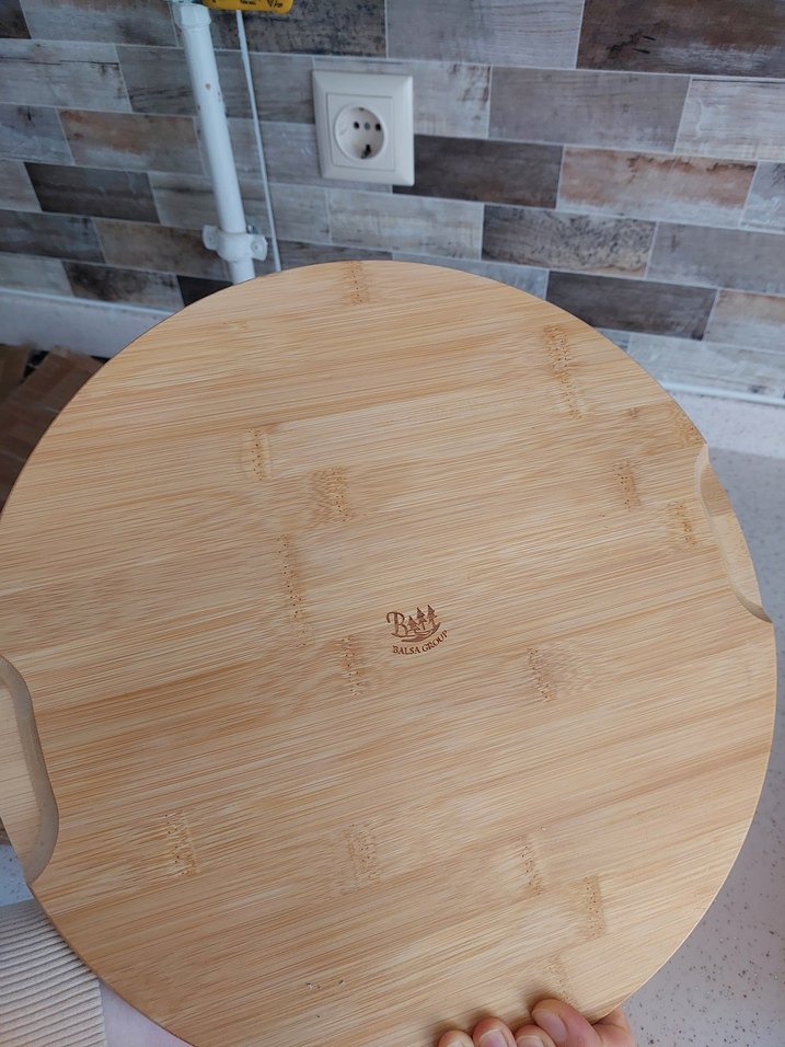 Yuvarlak Bambu Peynir/ Pizza tabağı - Görsel 2