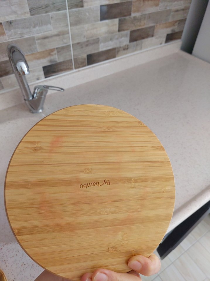 Bej Bohem Tarzı Bambu Tabak - Görsel 2