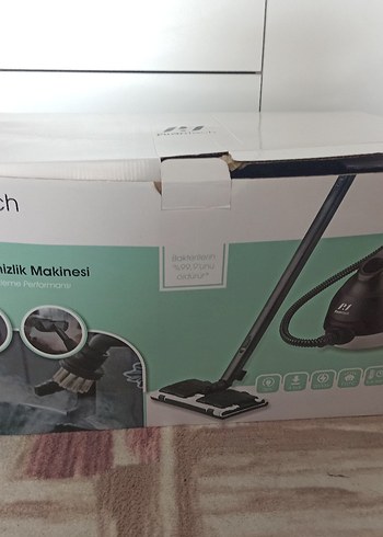 Siyah Elektrikli Temizlik Makinesi