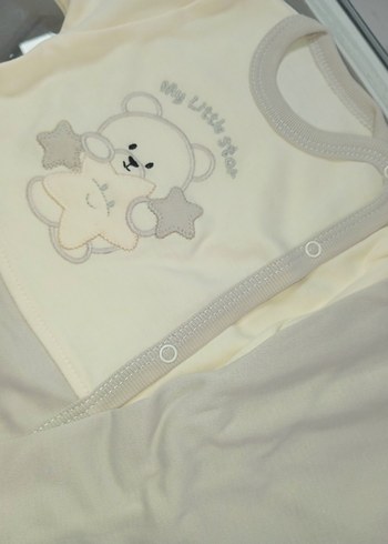 Bebek Erkek Gri Beyaz Uzun Kollu Hastane çıkışı - Görsel 6