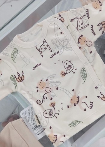 Pamuklu Baskılı Bebek Erkek Takım Üç Parça | Hastane Çıkışı - Görsel 5