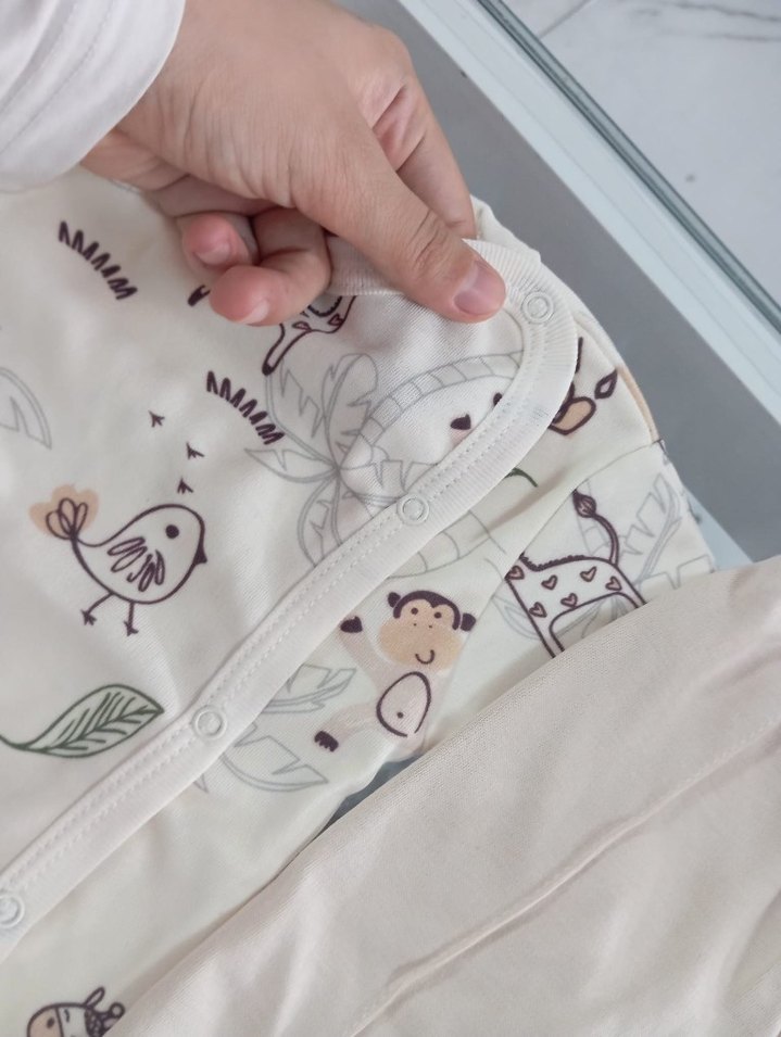 Pamuklu Baskılı Bebek Erkek Takım Üç Parça | Hastane Çıkışı - Görsel 3