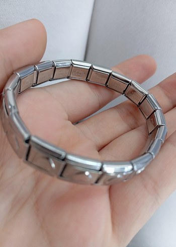 Kalp Desenli italyan charmlı bileklik - Görsel 5