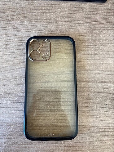 İphone 12 pro max siyah/gold kılıf