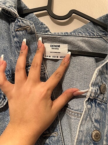 Bershka Crop denim kot ceket